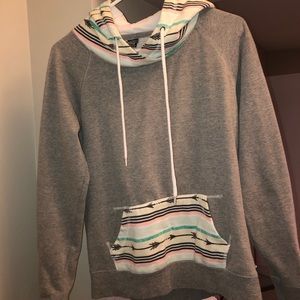 Aztec Print Hoodie Sweatshirt